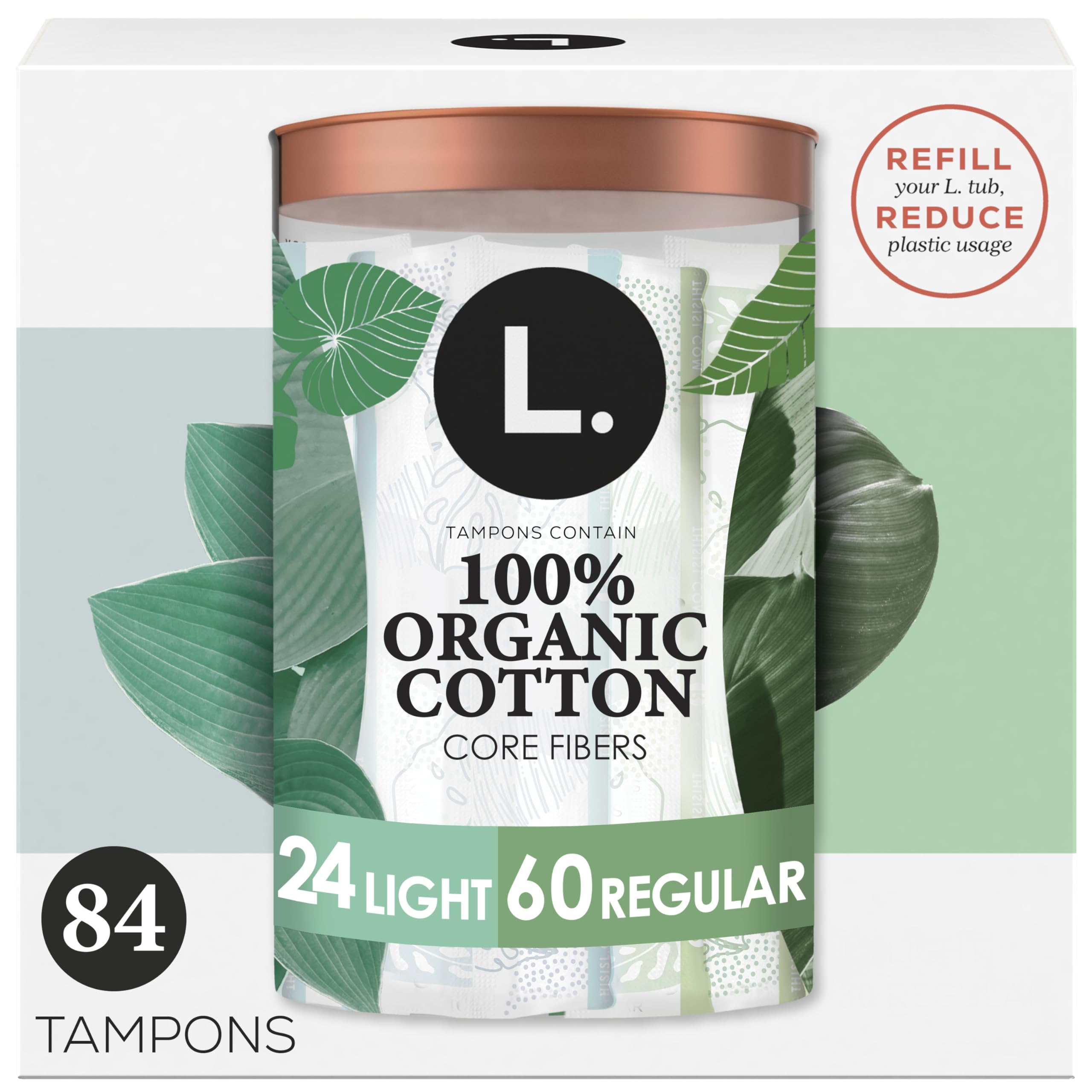 Amazon.com: L. Cotton Tampons Light/Regular Absorbency Multipack